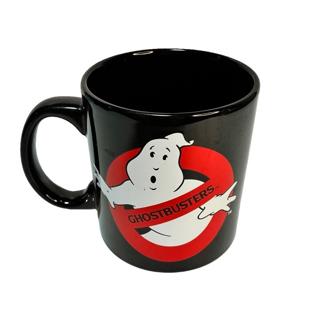 Ghostbusters Coffee Mug Cup Just Funky 2017 Black Red White Jumbo NWT